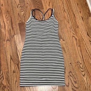 H&M Striped Dress with Strappy Back
